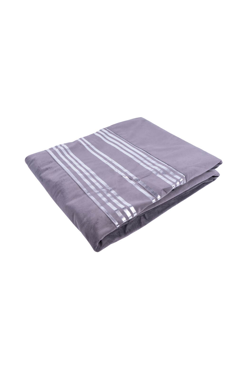 Kissen-Decken-Set Dekokissen & Decke Prisma 525 2er-Set Graphit / Silber