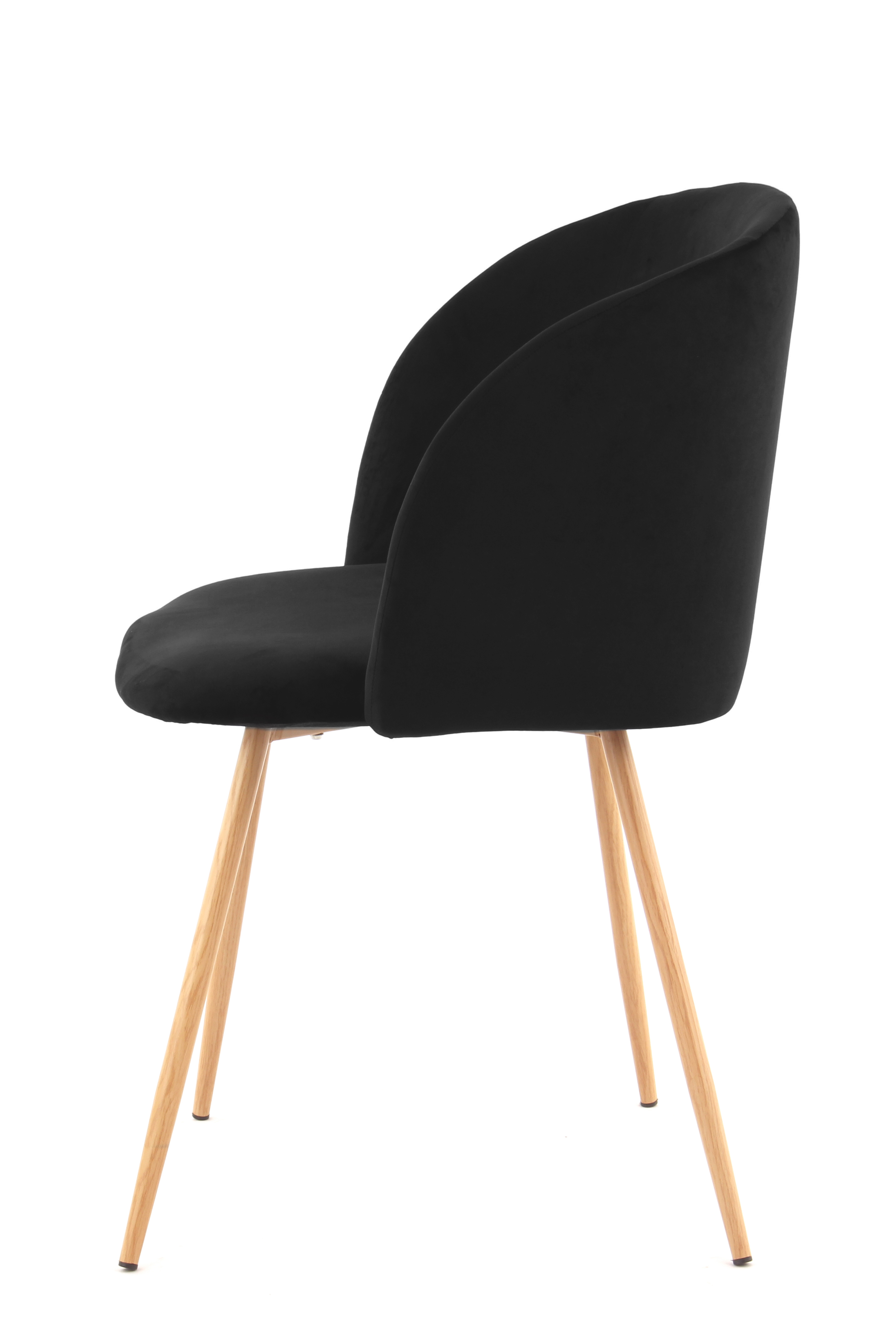 Designstuhl-Set Schwarz