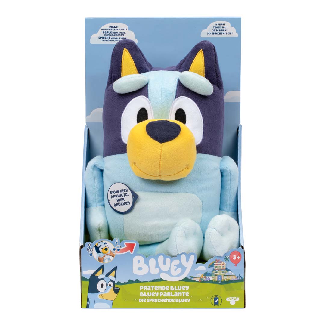 Moose Toys Elektronisches Spielzeug BLUEY - Sprechende Plüschfigur