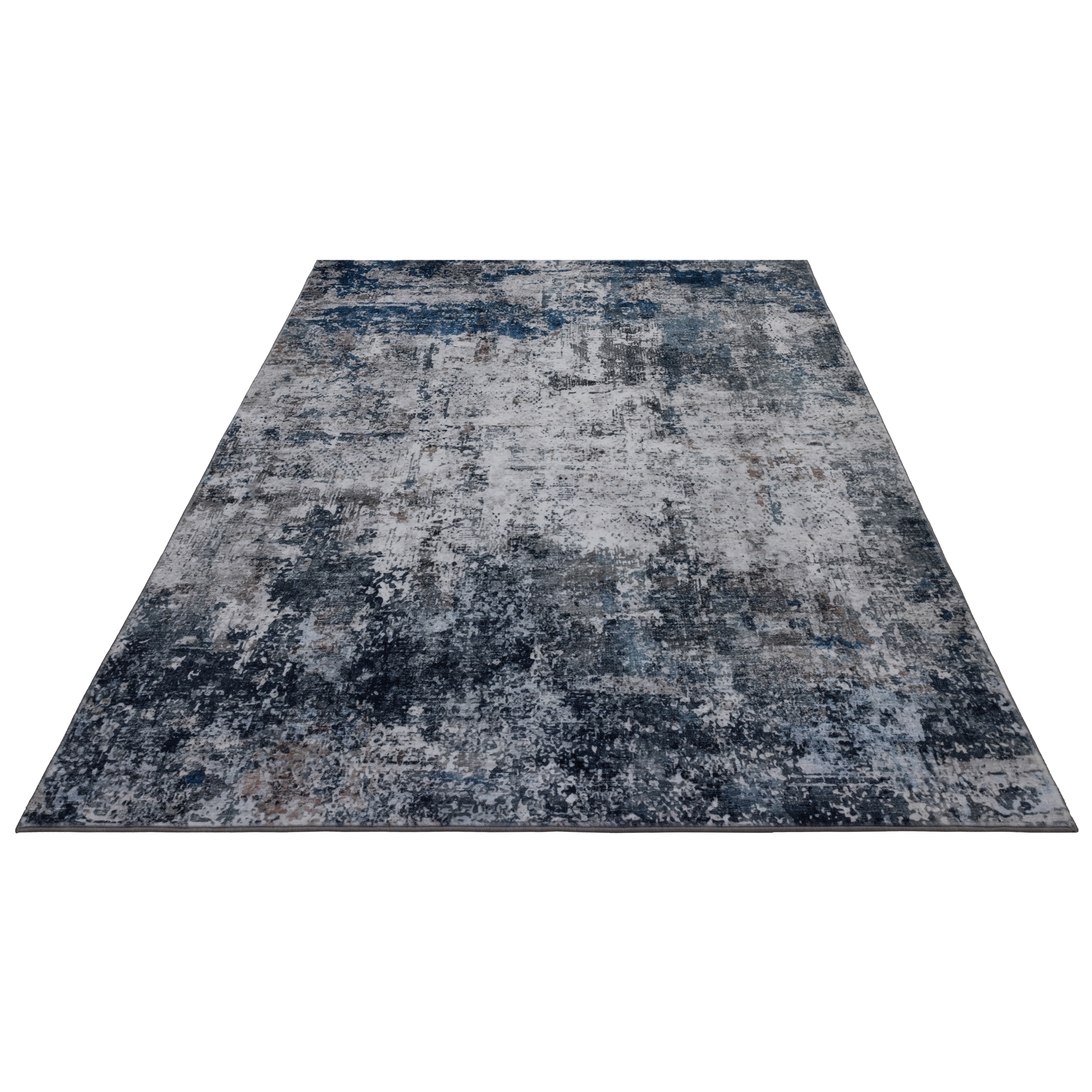 Abstrakter Aquarell-Teppich Blau
