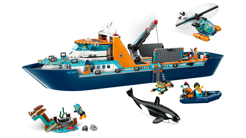 LEGO® Modelle & Fahrzeuge LEGO® 60368 - City Arktis-Forschungsschiff (815 Teile)