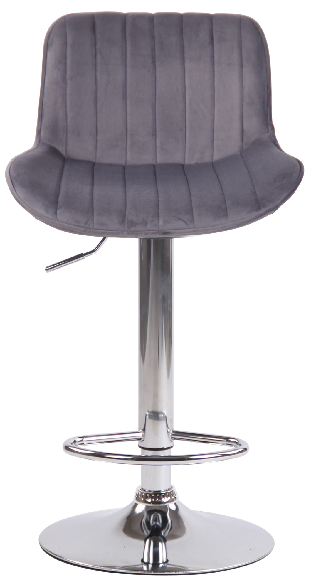 Barhocker Lentini Samt chrom