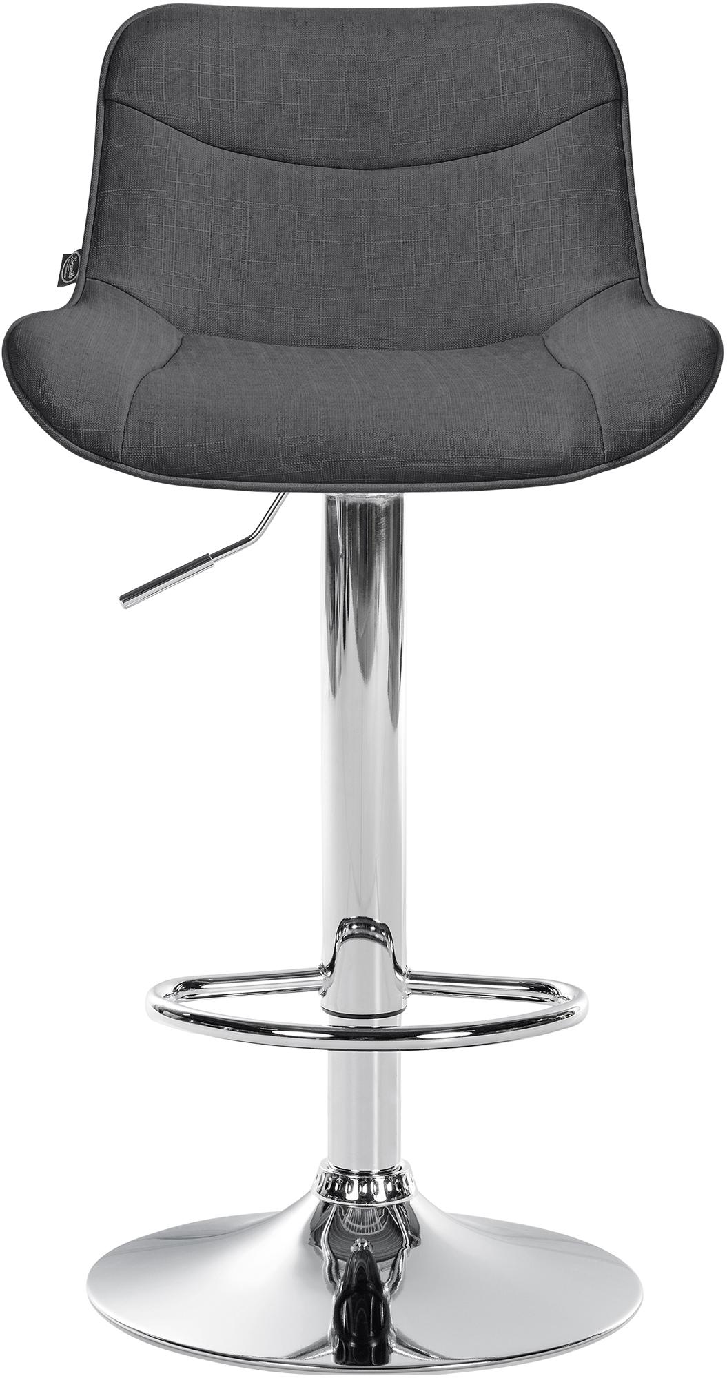 Barhocker Vonore Stoff chrom