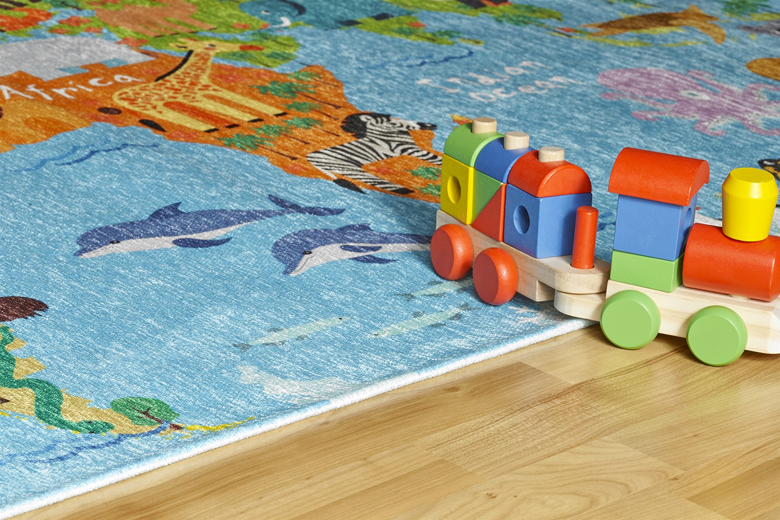 Teppich Sympathy Kids 243 World Map 160cm x 230cm