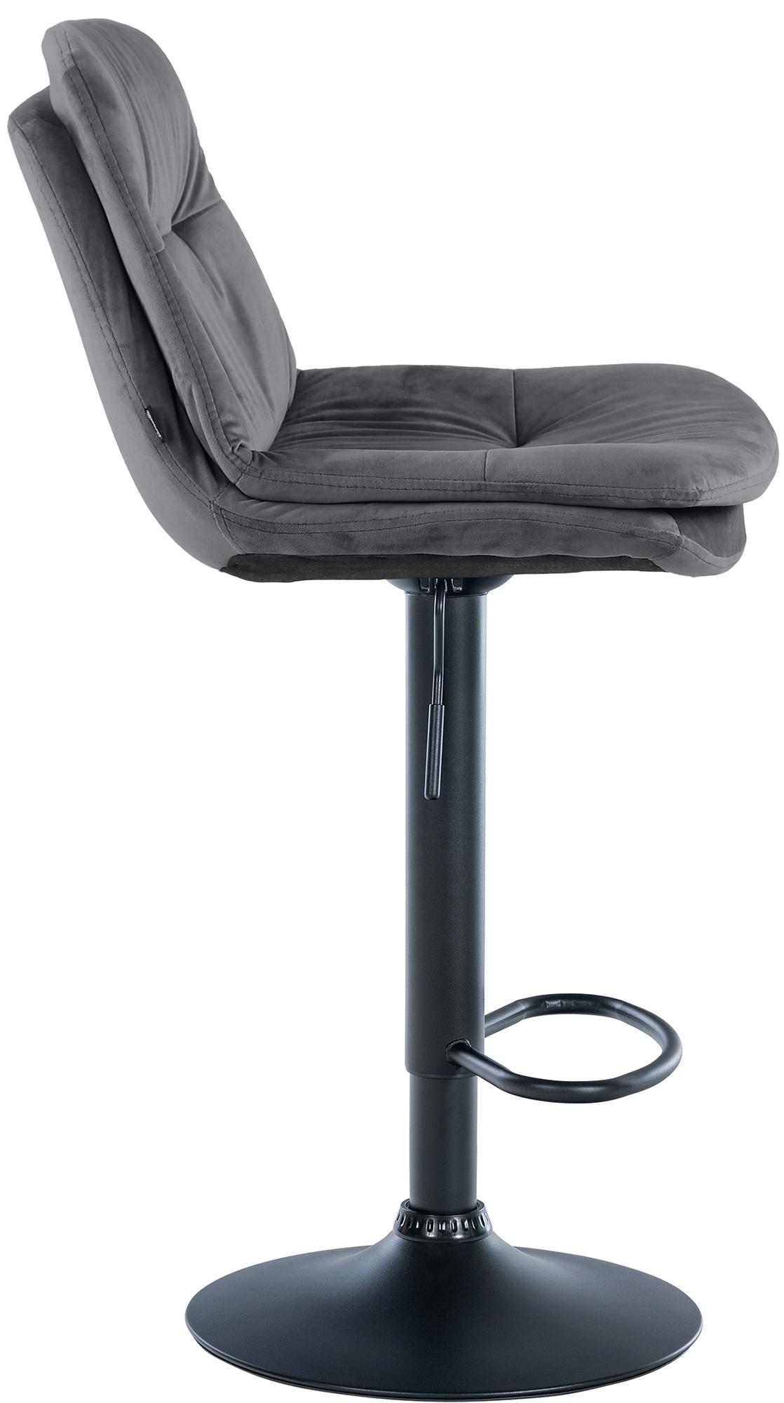 Barhocker Laurel Samt schwarz