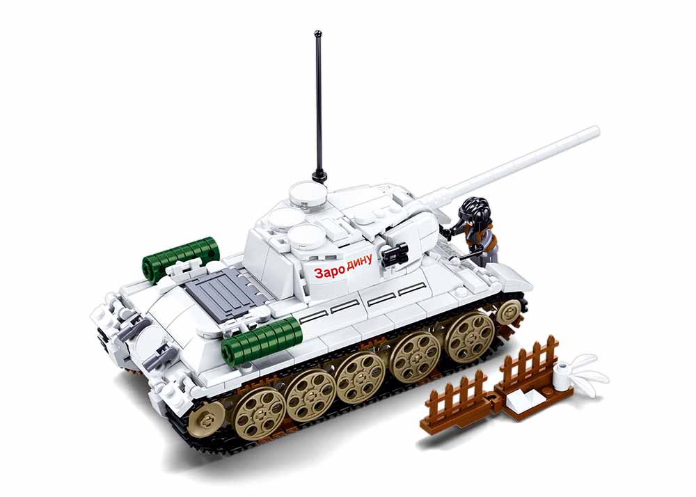 Sluban Bau- & Konstruktionsspielzeug Sluban M38-B0978 - Army Battle of Budapest - Medium Panzer (weiß)