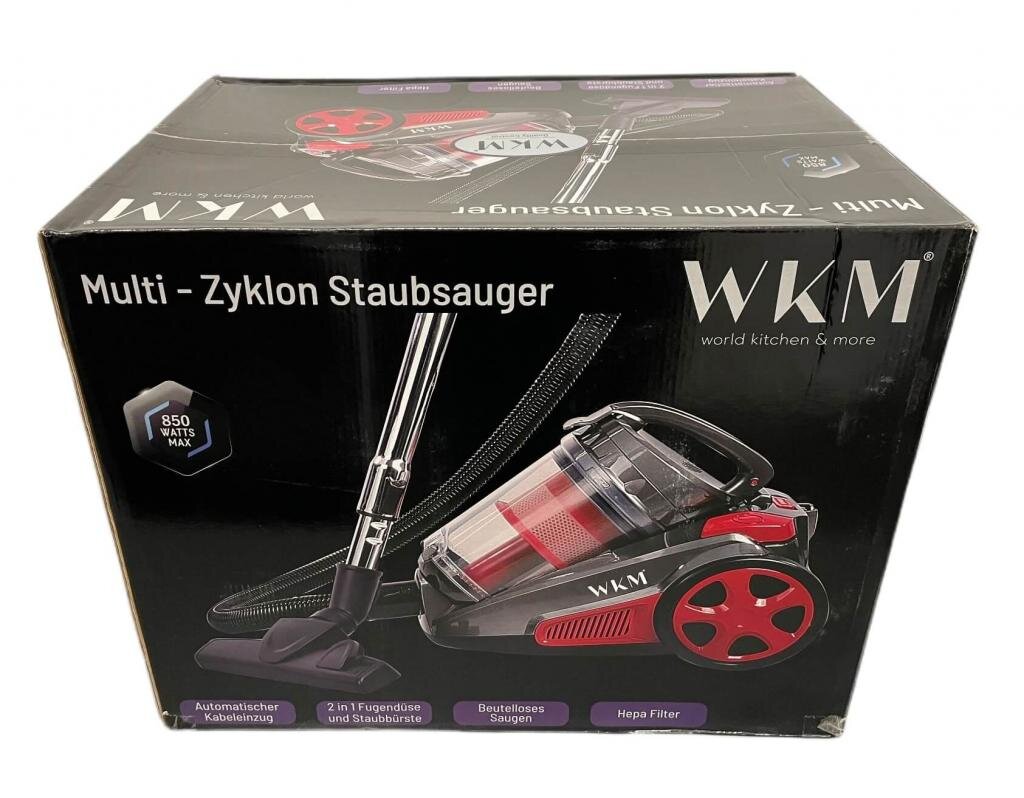 WKM PSC-2300W.17 Zyklon Boden Staubsauger rot 850W beutellos