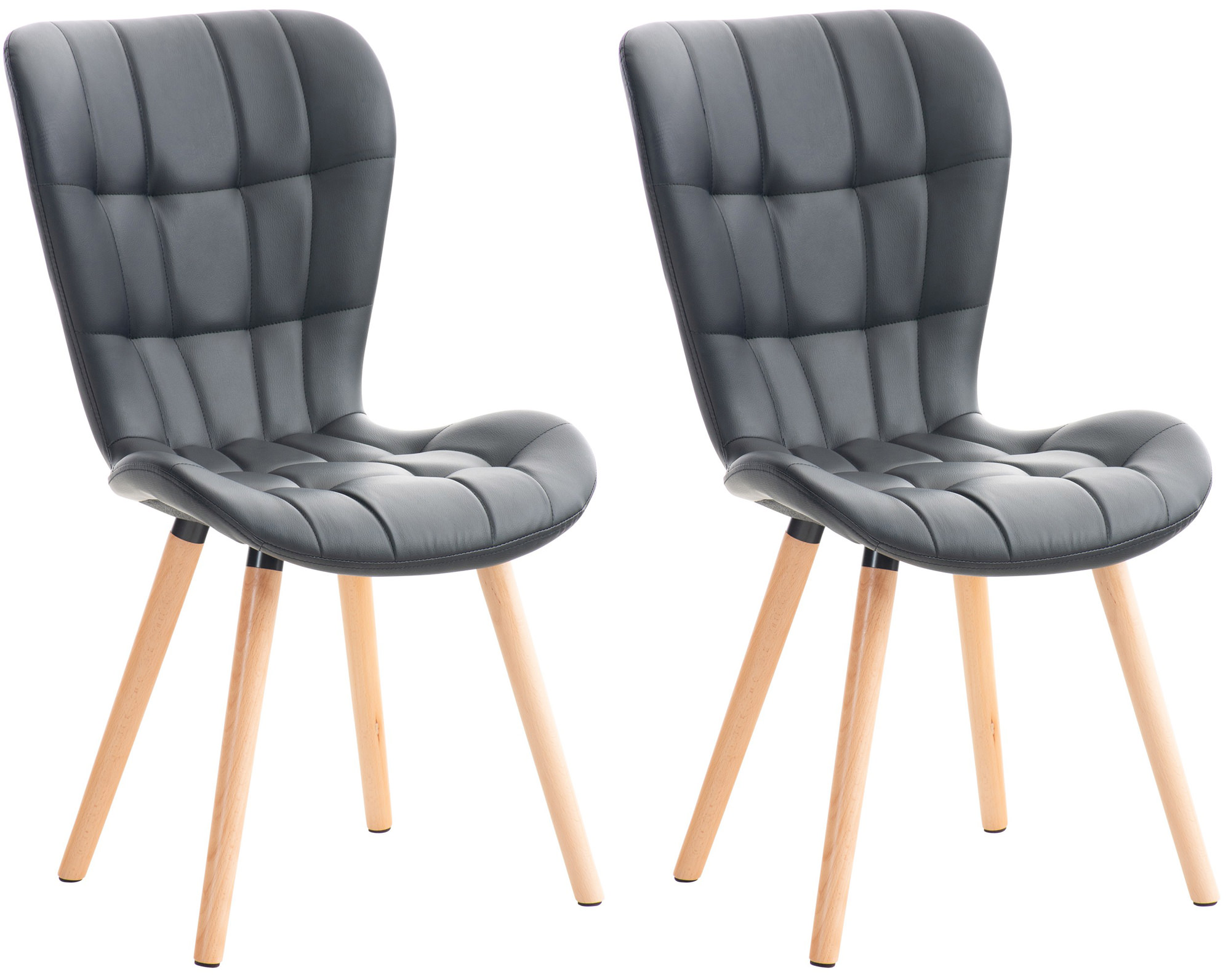 2er Set Stuhl Elda Kunstleder