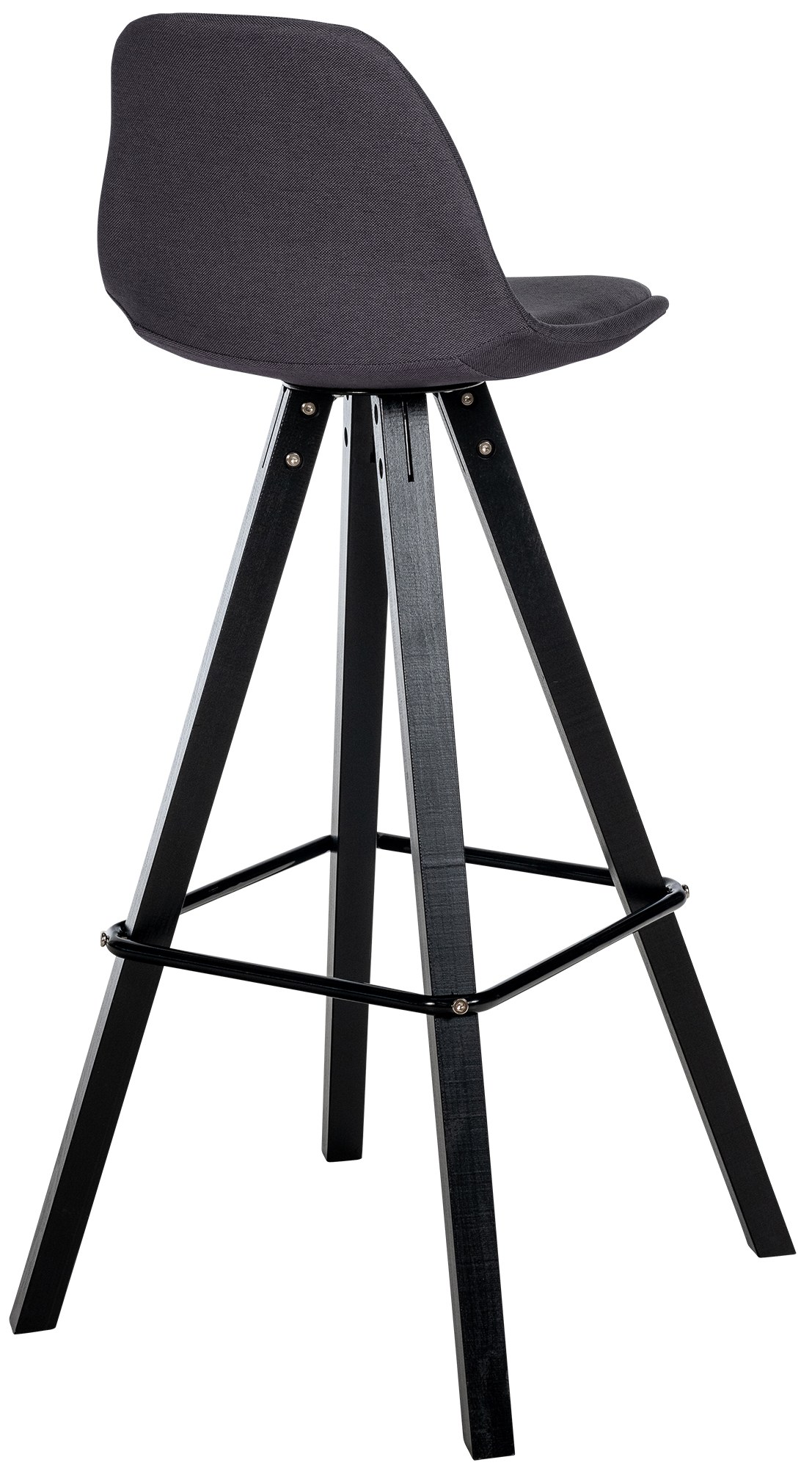 Barhocker Corbin Stoff Square schwarz