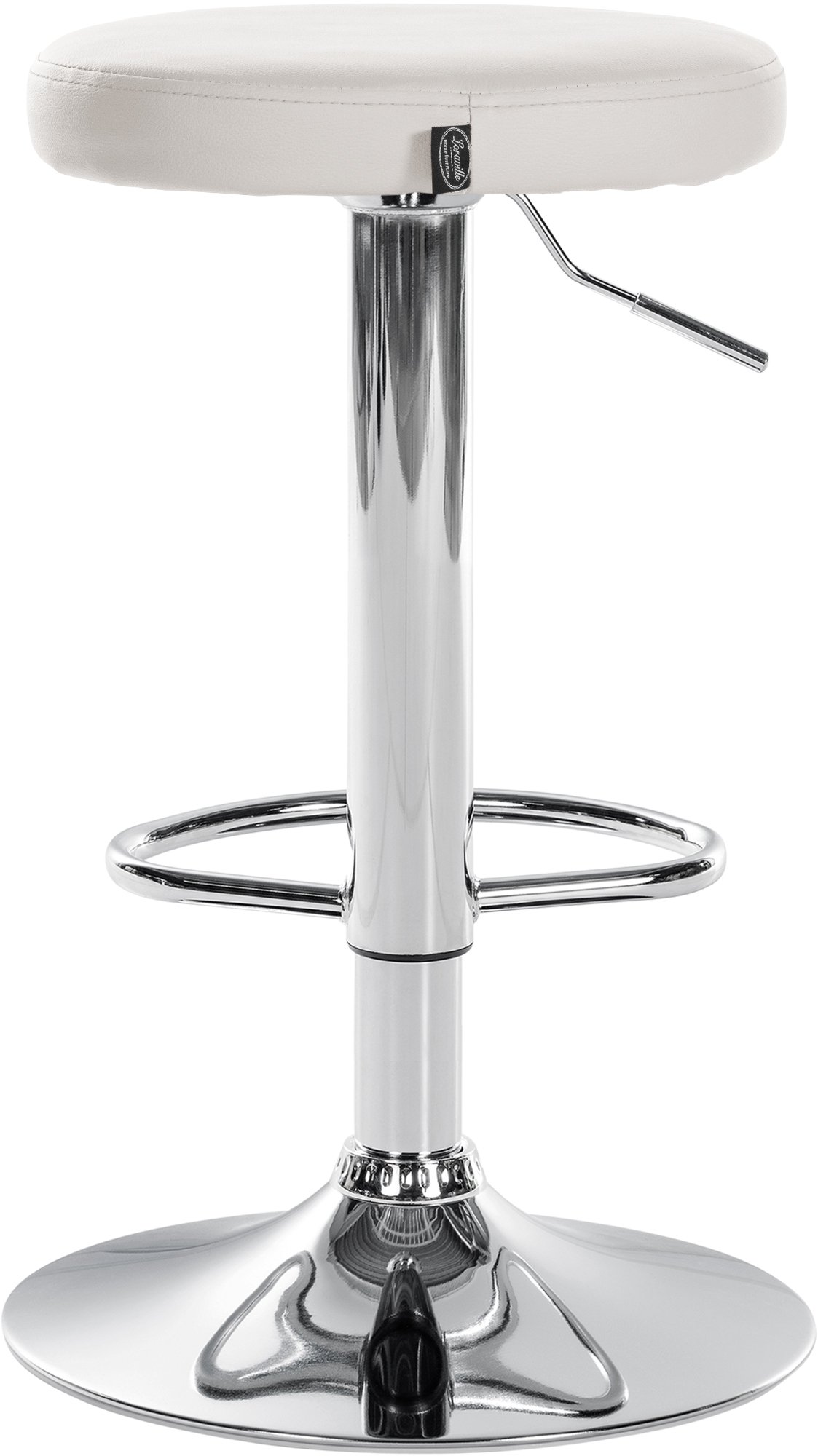 2er Set Barhocker Ponte Kunstleder chrom