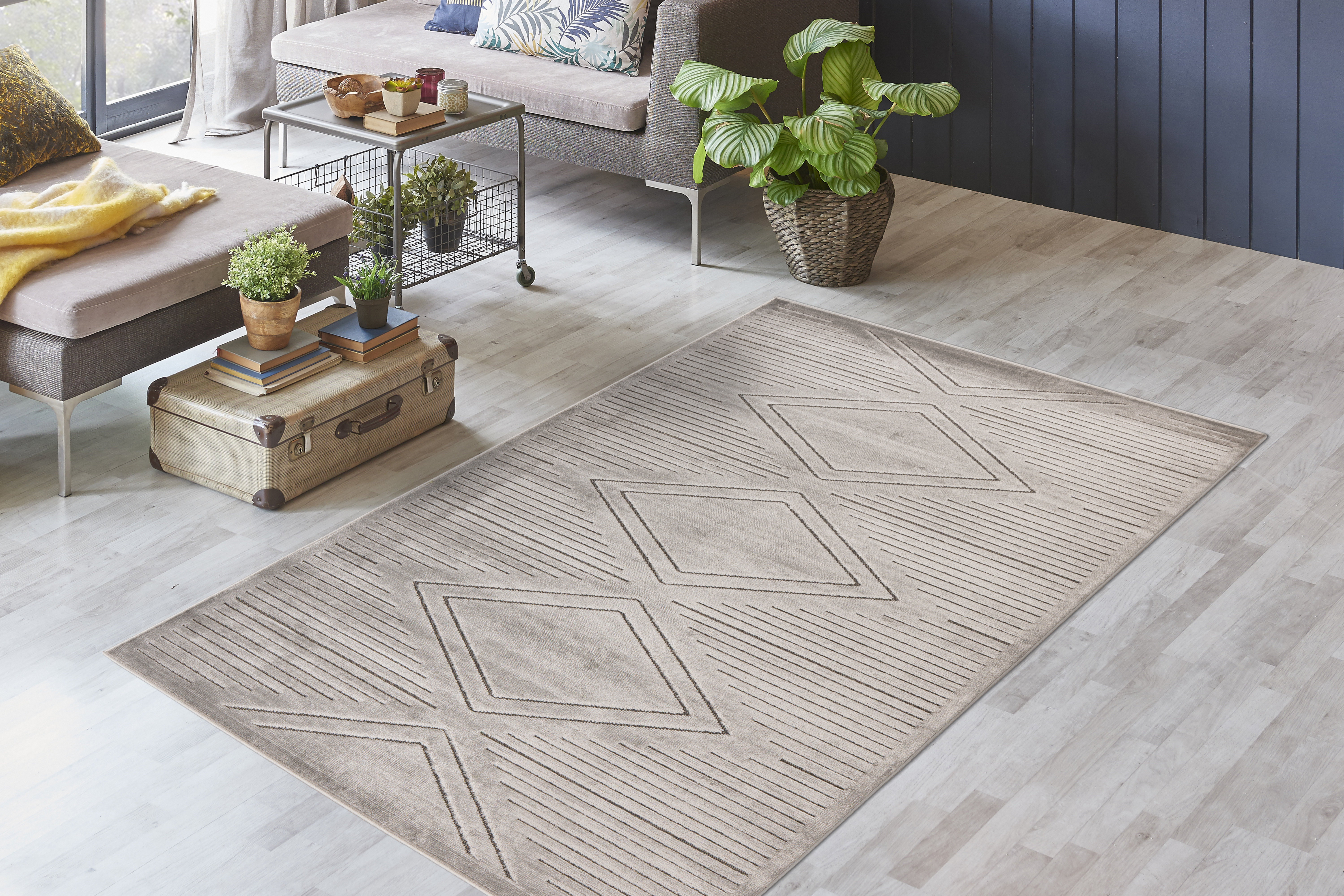 Teppich Madlen 125 Grau 160 x 230 cm
