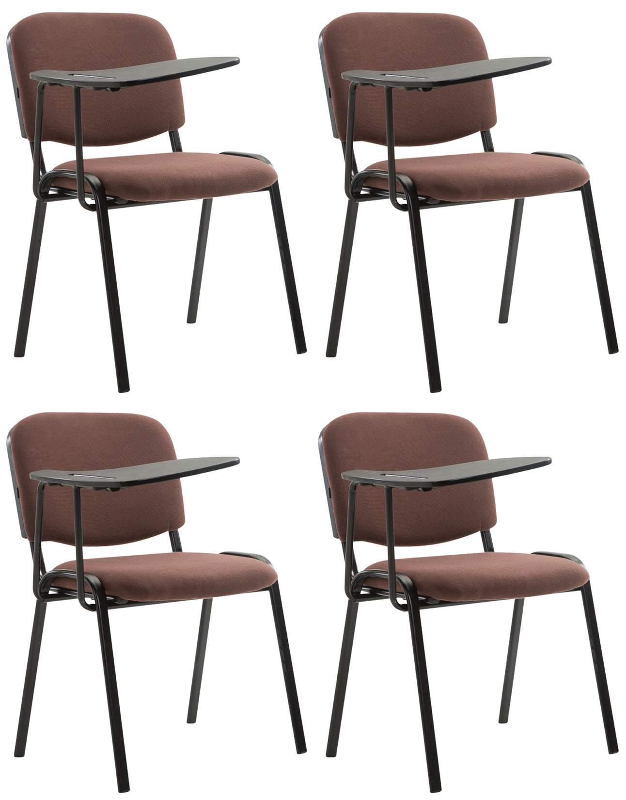 4er Set Stühle Ken mit Klapptisch Stoff