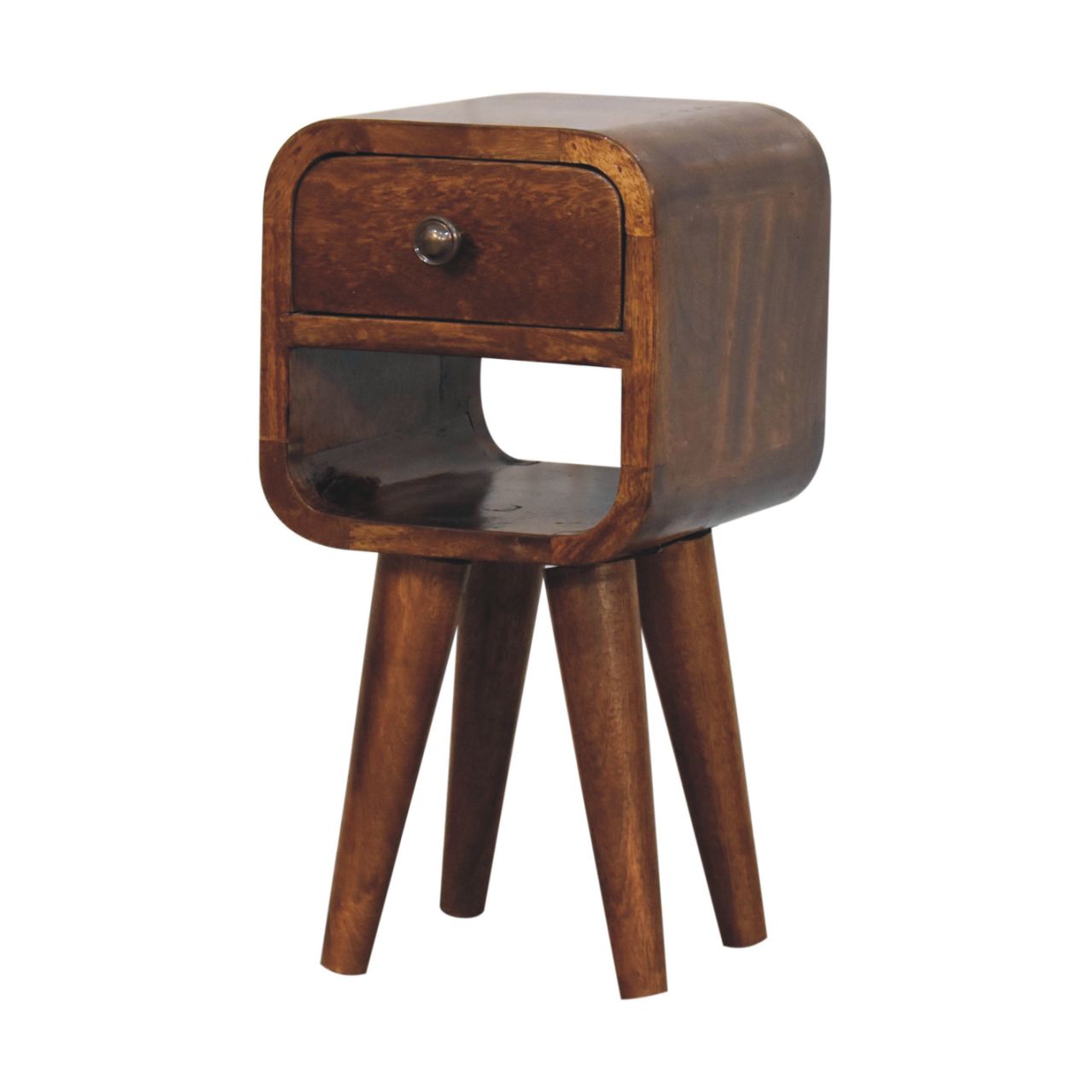 Extra Mini Chestnut Curve – unteres Nachttischchen