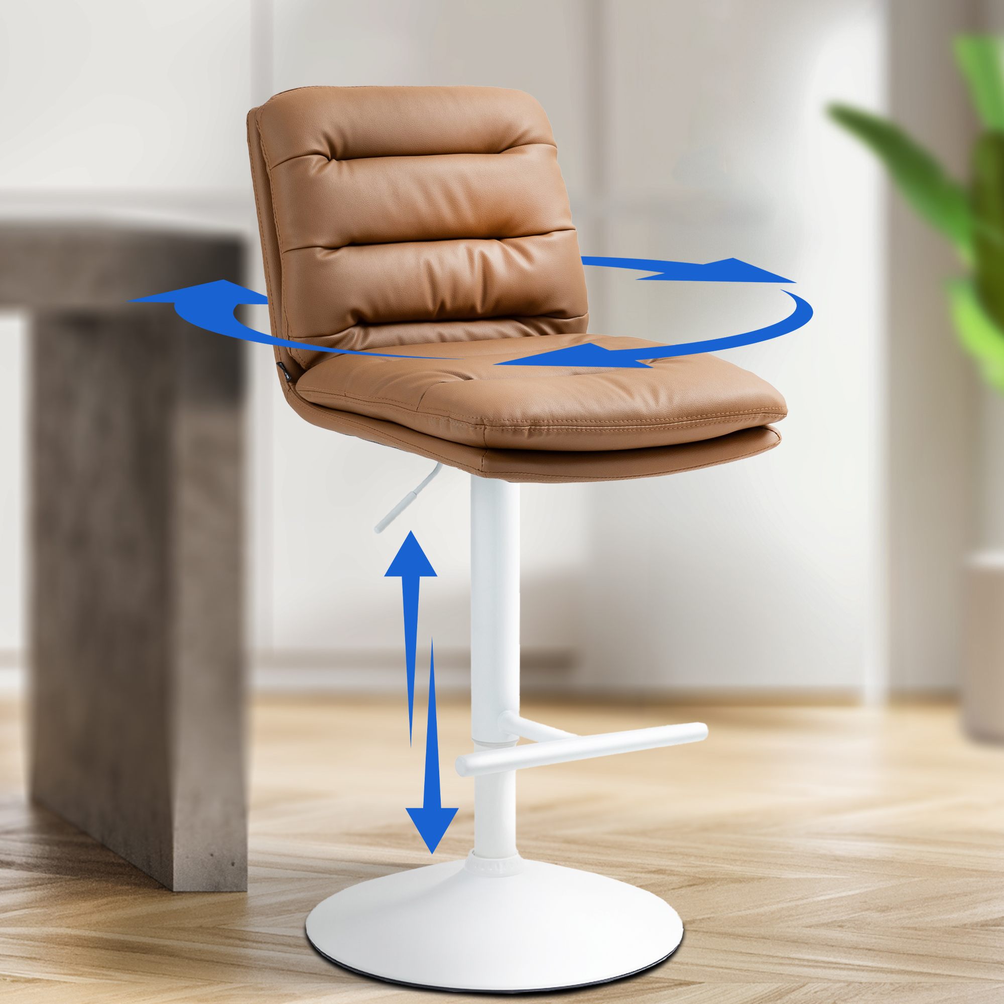 Barhocker Damar Kunstleder weiß