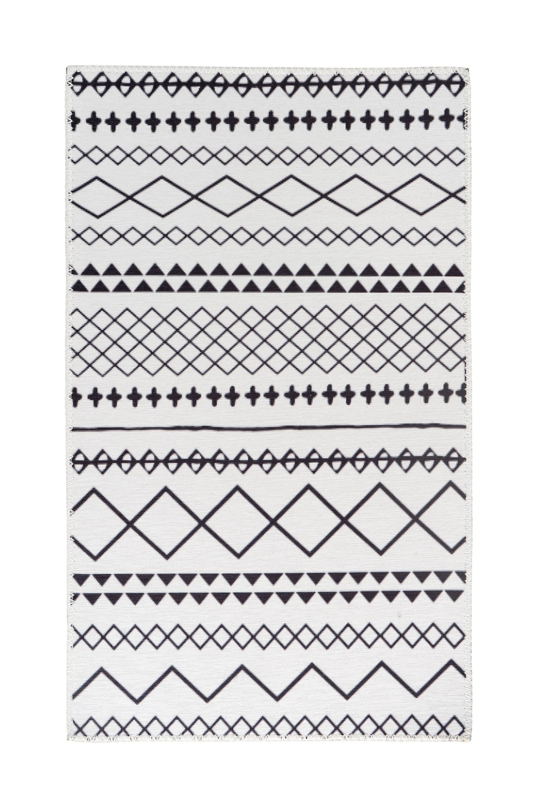 Teppich Maya 425 Weiß / Schwarz 120cm x 180cm