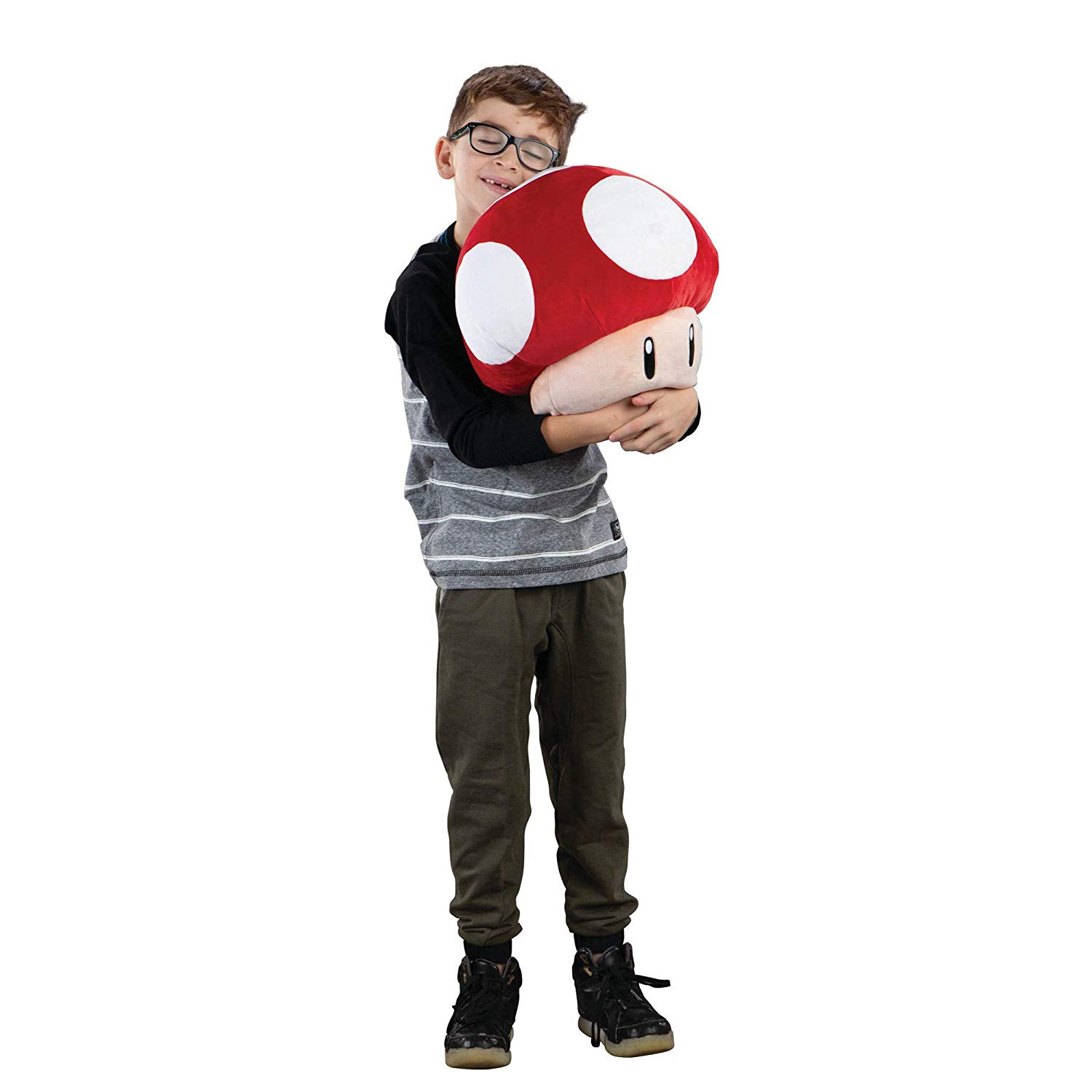 TOMY Sonstiges Nintendo Plüsch - T12955 - Mario Kart Red Mushroom - Plüschkissen