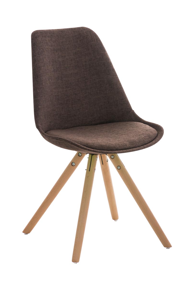 Stuhl Pegleg Stoff Rund natura