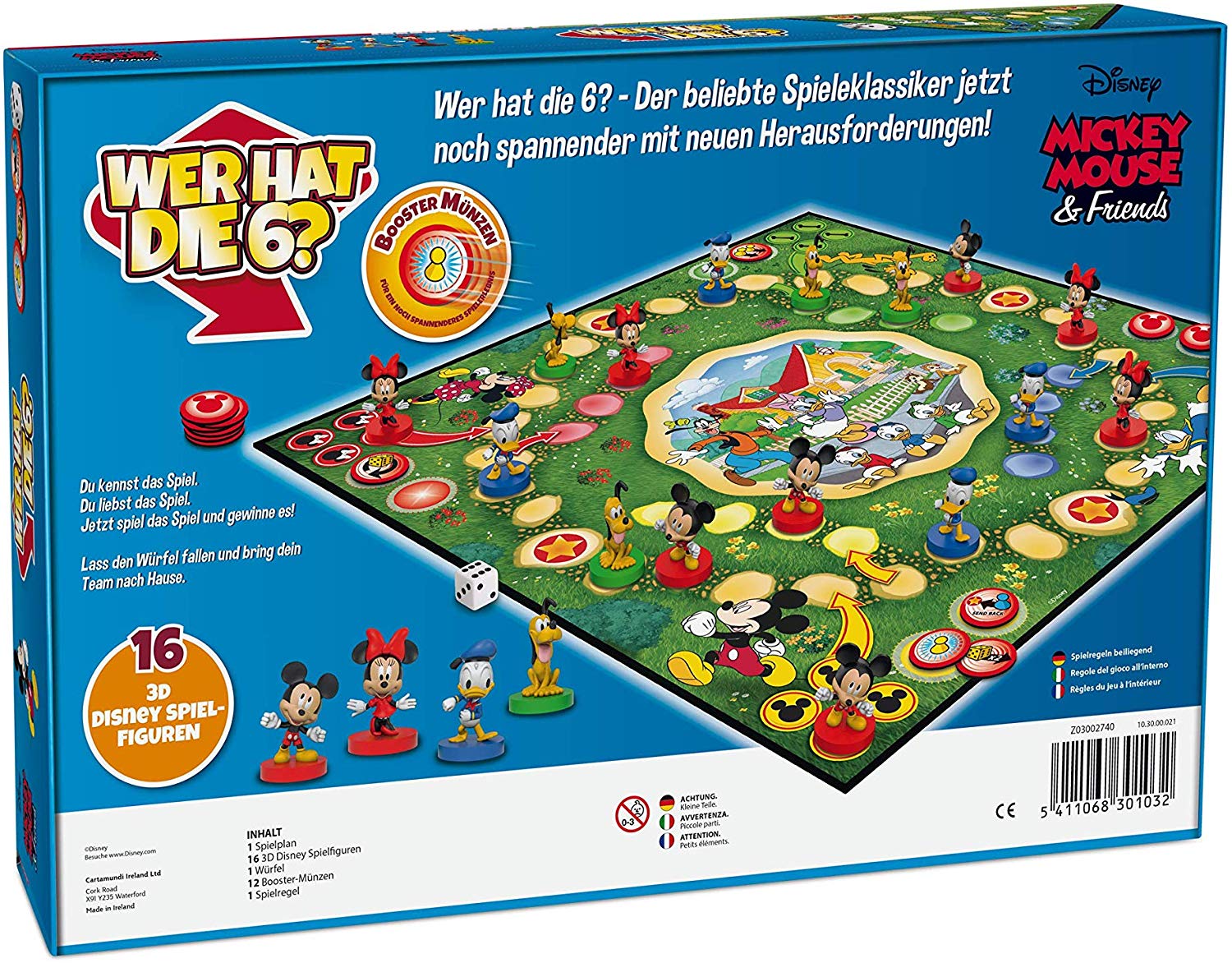 ASS - Cartamundi Kartenspiele ASS Altenburger - Disney Mickey Mouse & Friends - Wer hat die 6? - Brettspiel