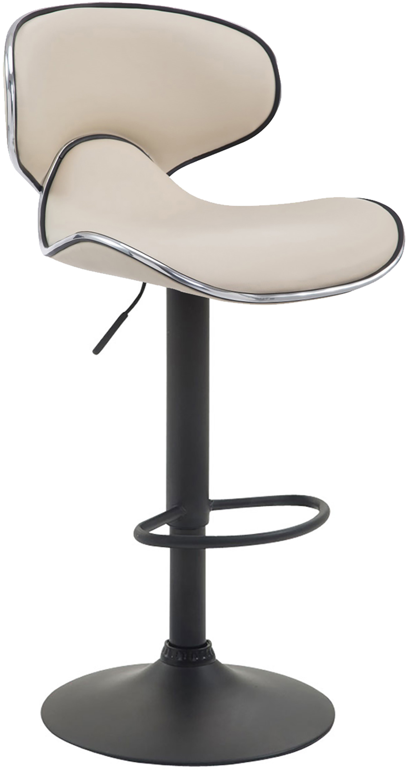 2er Set Barhocker Las Vegas V2 Kunstleder schwarz
