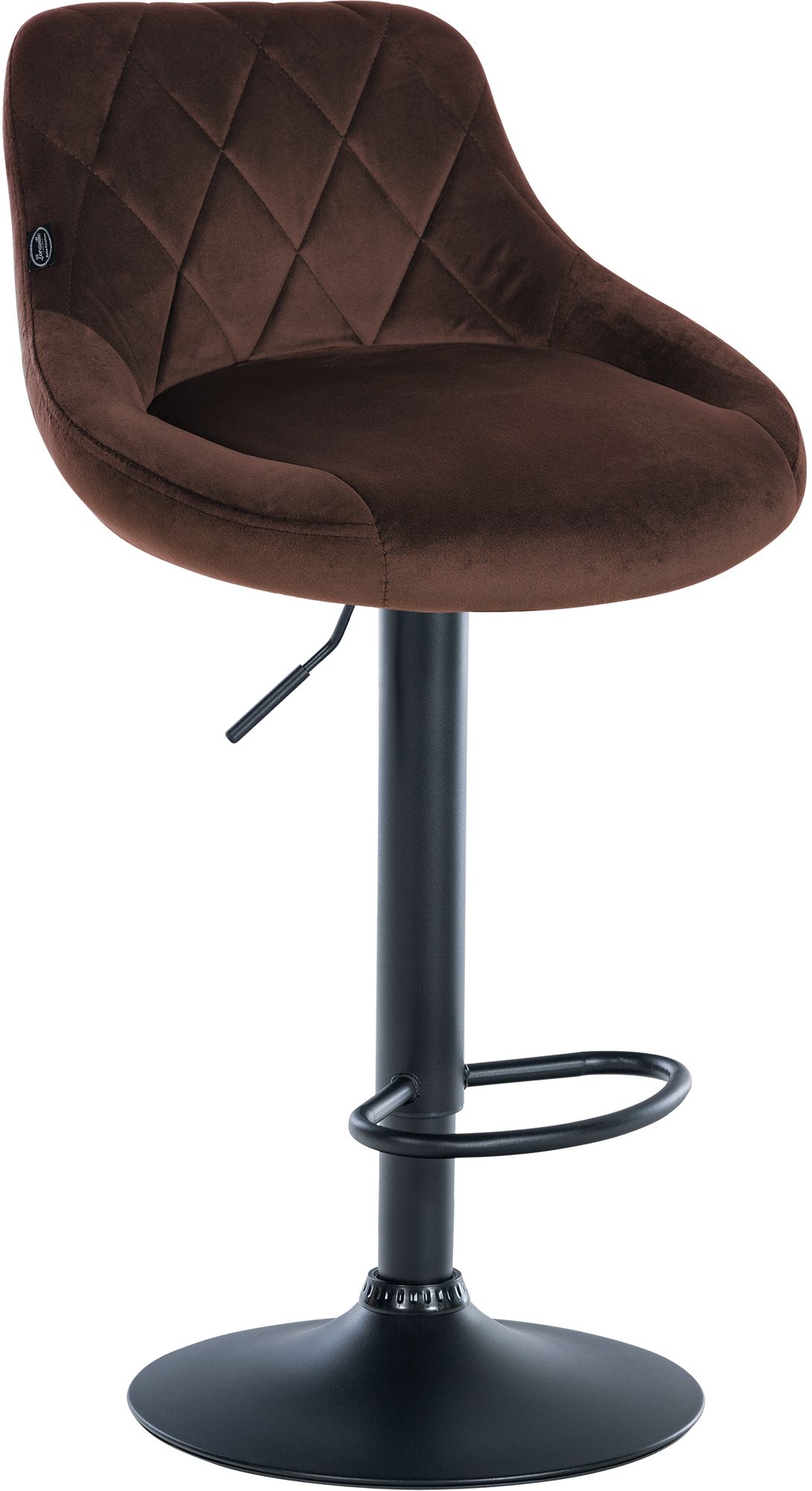 Barhocker Lazio Samt schwarz