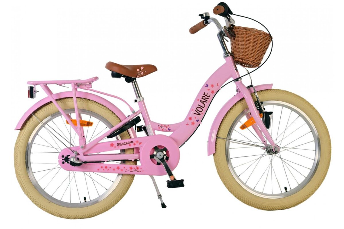 Volare Blossom Kinderfahrrad für Mädchen - 20 Zoll in Rosa mit Nexus 3 Gängen