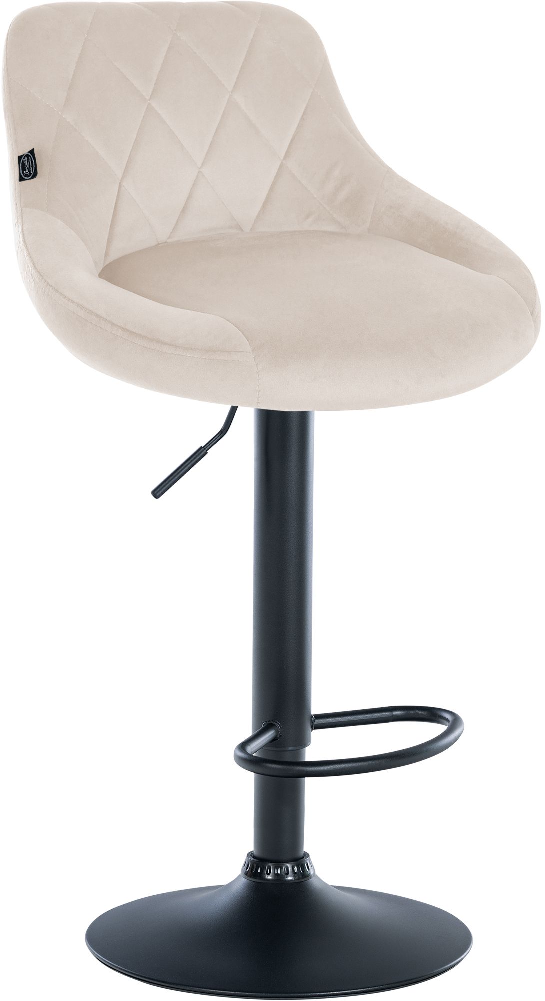 Barhocker Lazio Samt schwarz