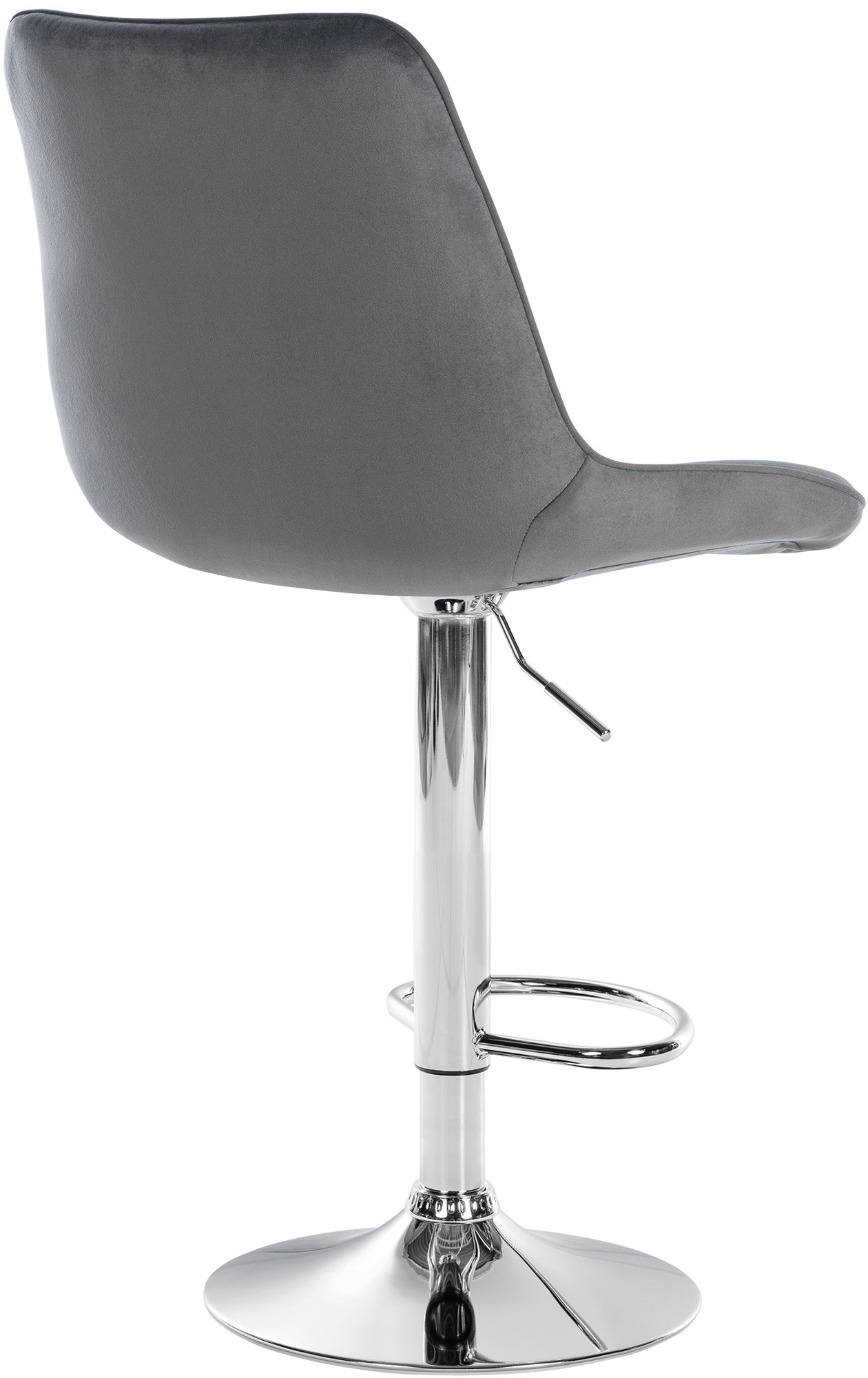 2er Set Barhocker Toni Samt chrom