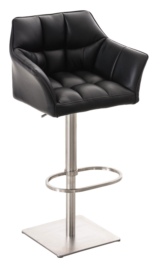 2er Set Barhocker Damaso Kunstleder edelstahl
