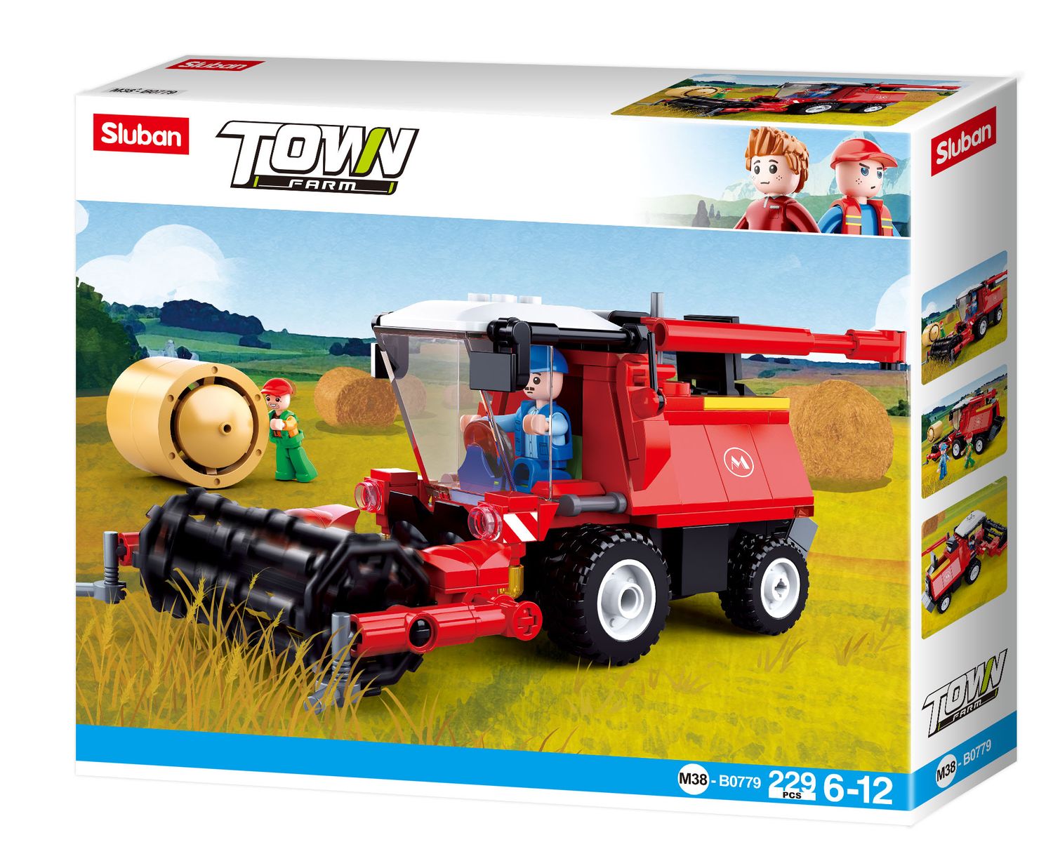 Sluban Bau- & Konstruktionsspielzeug Sluban M38-B0779 - Town Farm - Mähdrescher