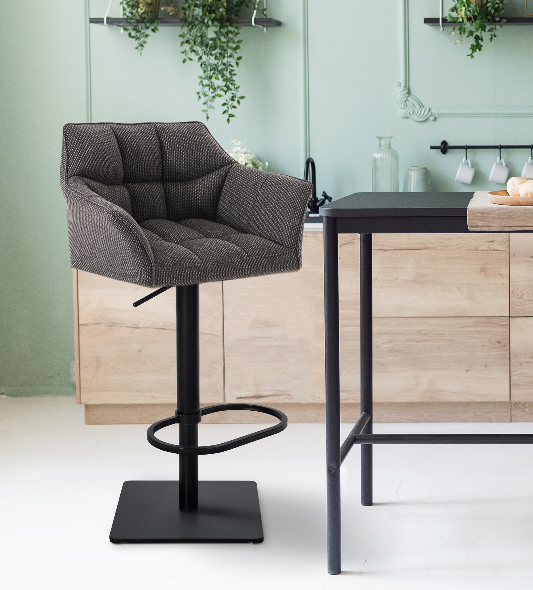 Barhocker Damaso B Stoff