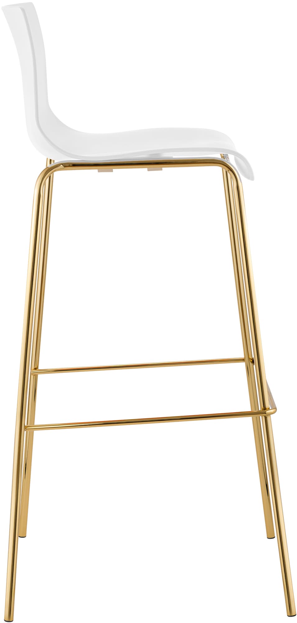 Barhocker Hoover Kunststoff 4-Fuß Gold