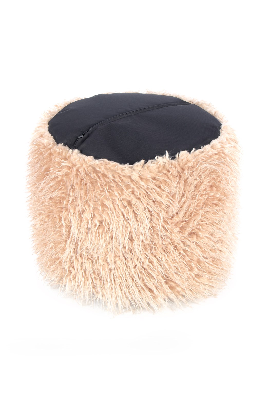 Pouf Fellpouf Bobtail 125 Beige / Braun