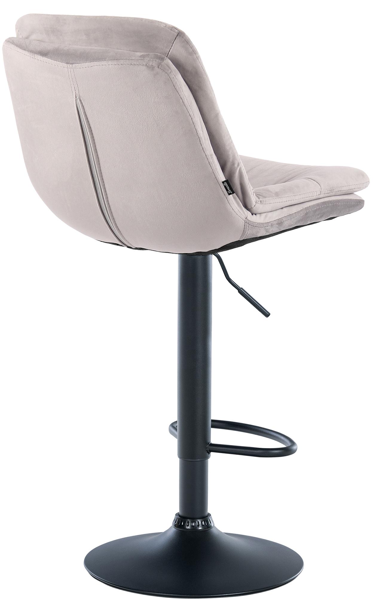 Barhocker Laurel Samt schwarz