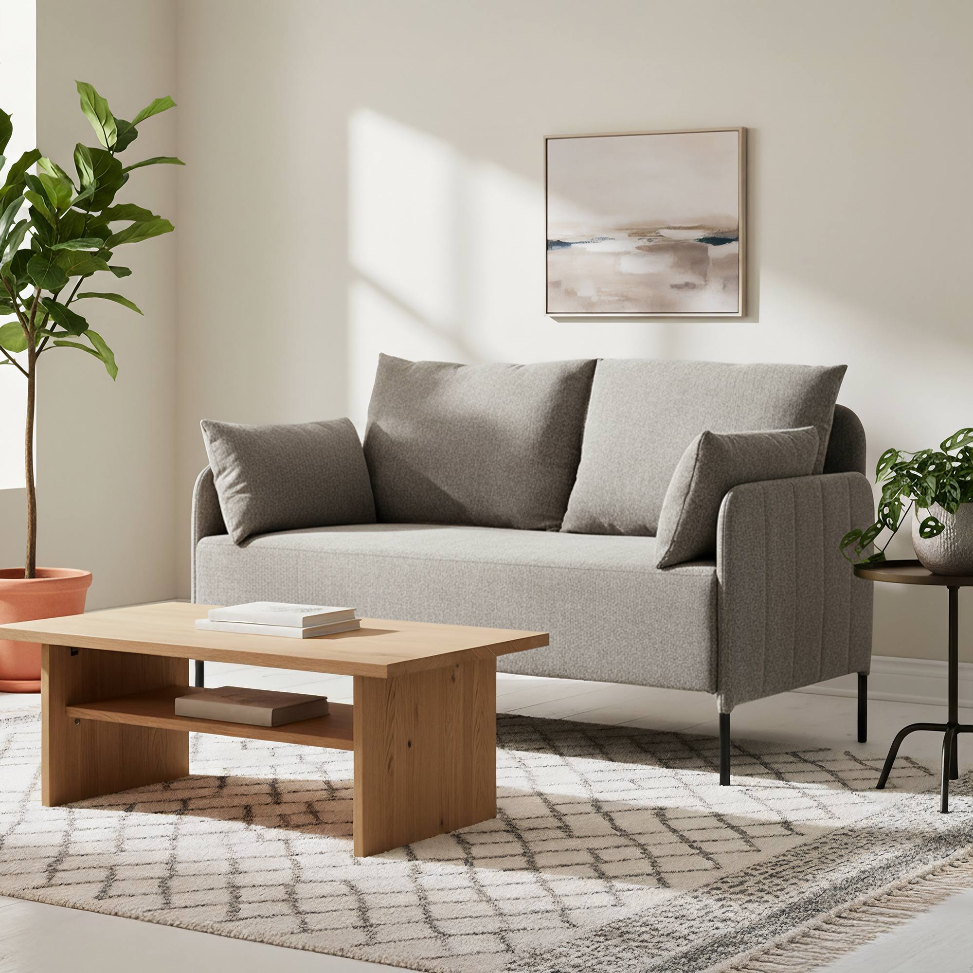 Ziden Couch 2 Sitzer Stoff