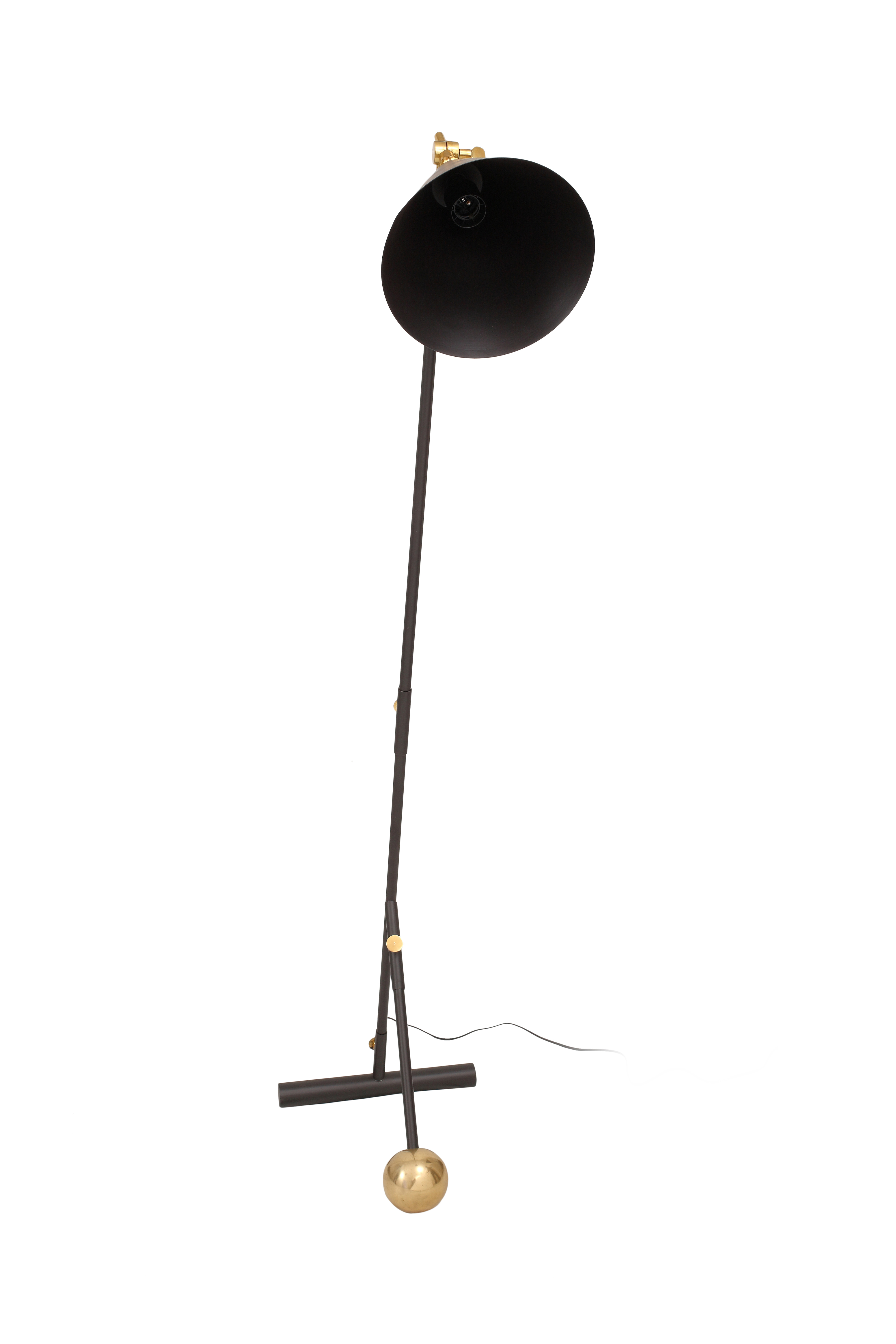 Leuchten Stehlampe Celeste 225 Schwarz / Gold
