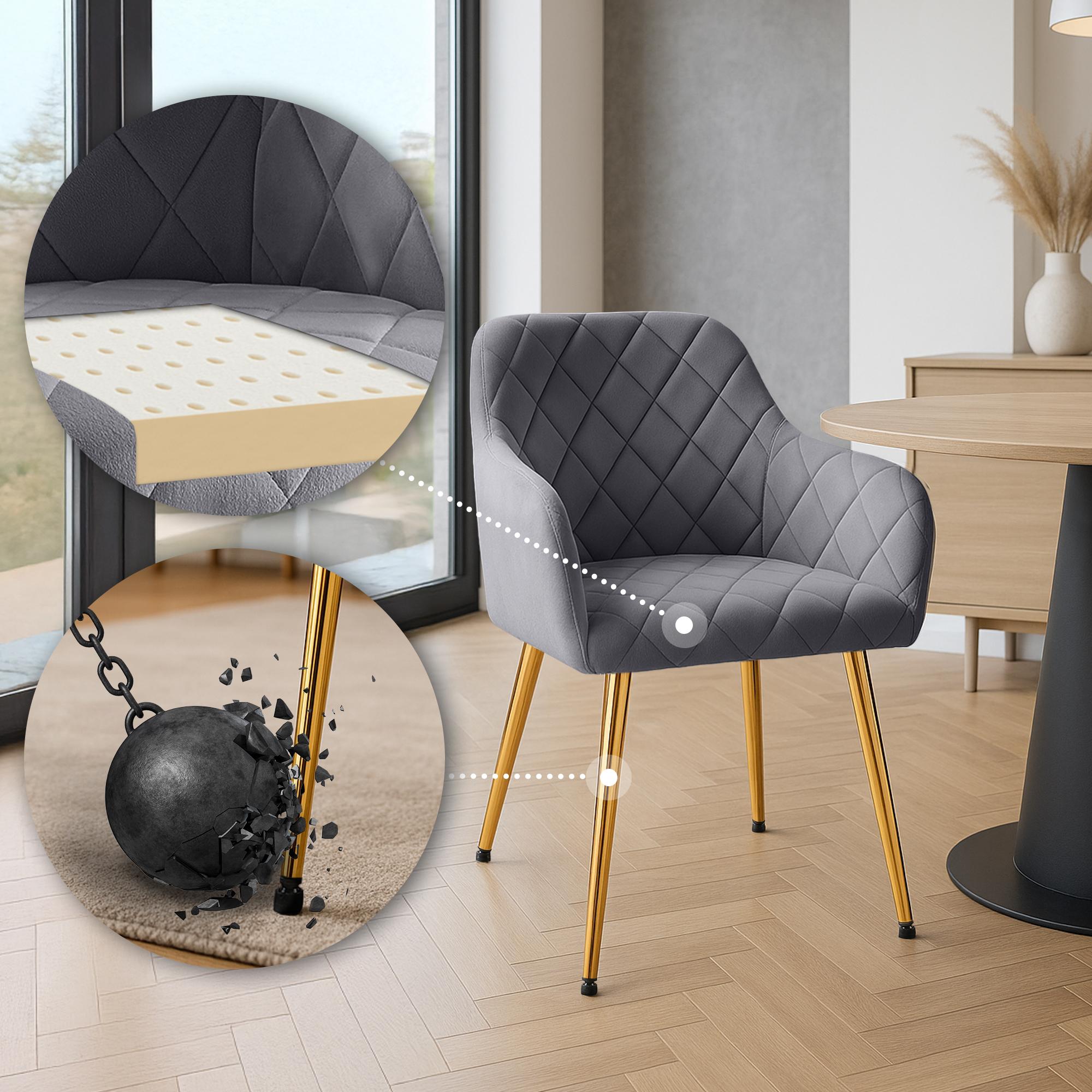2er Set Esszimmerstuhl Monett Samt G