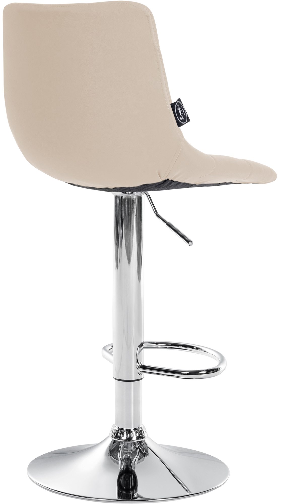 2er Set Barhocker Jerry Kunstleder chrom