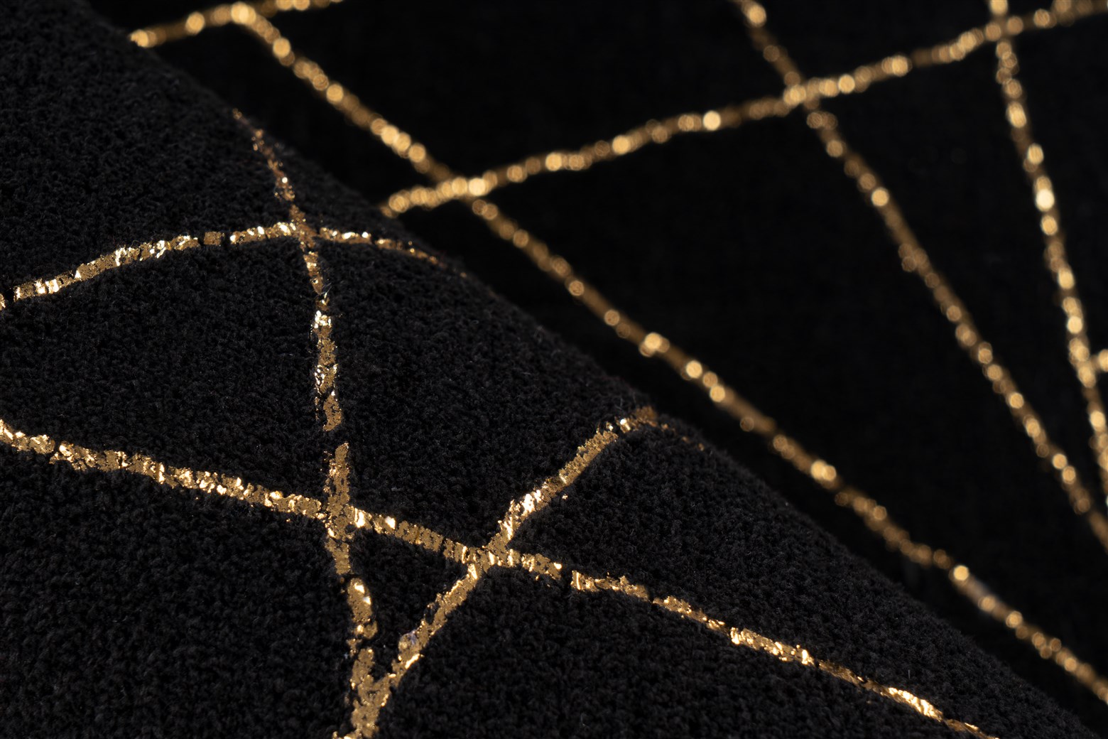 Teppich Bijou 125 Schwarz / Gold 160cm x 230cm