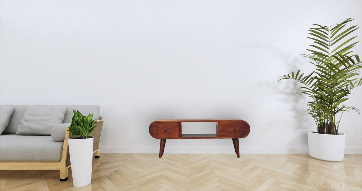 Runder TV-Schrank „Chestnut“