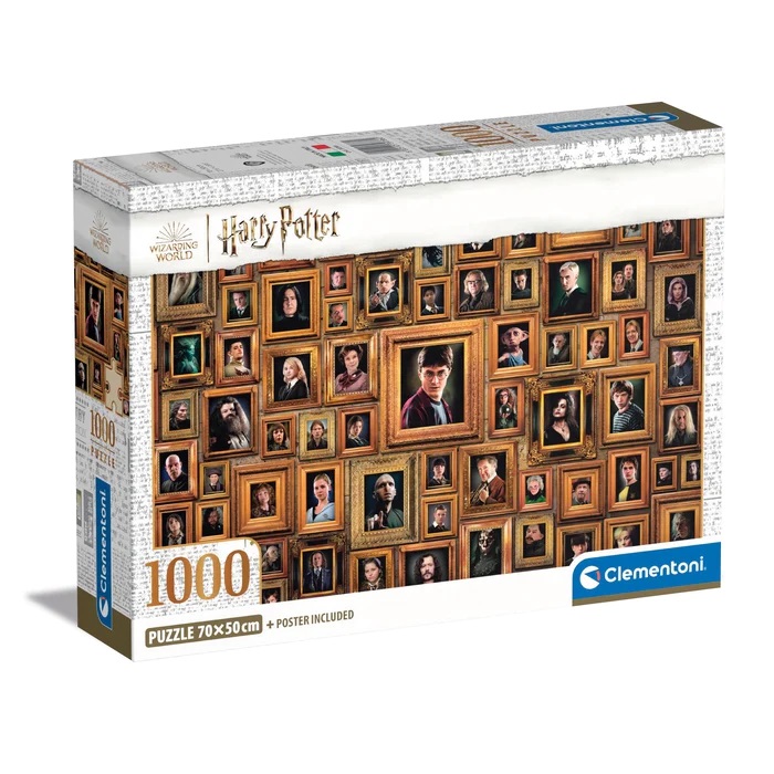 Clementoni Puzzles Clementoni 39786 - 1000 Teile Puzzle - Impossible Harry Potter Compact - Harry Potter