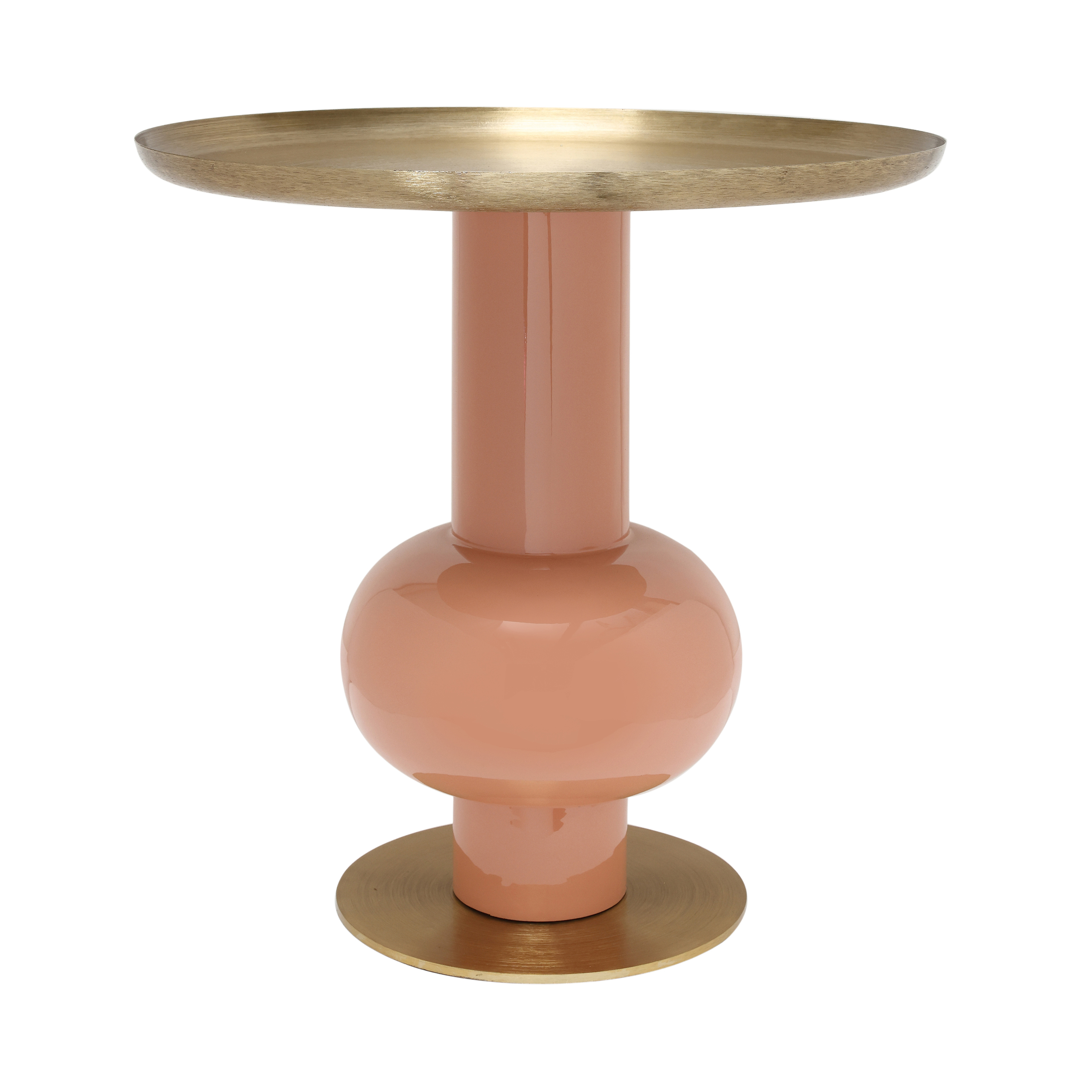 Abstelltisch in Aprikot/Gold
