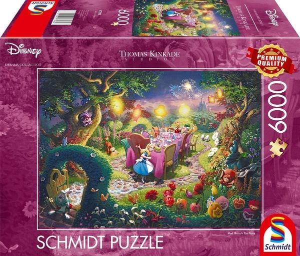 Schmidt Spiele GmbH Puzzles Disney - Mad Hatter’s Tea Party, 6000 Teile - Puzzle
