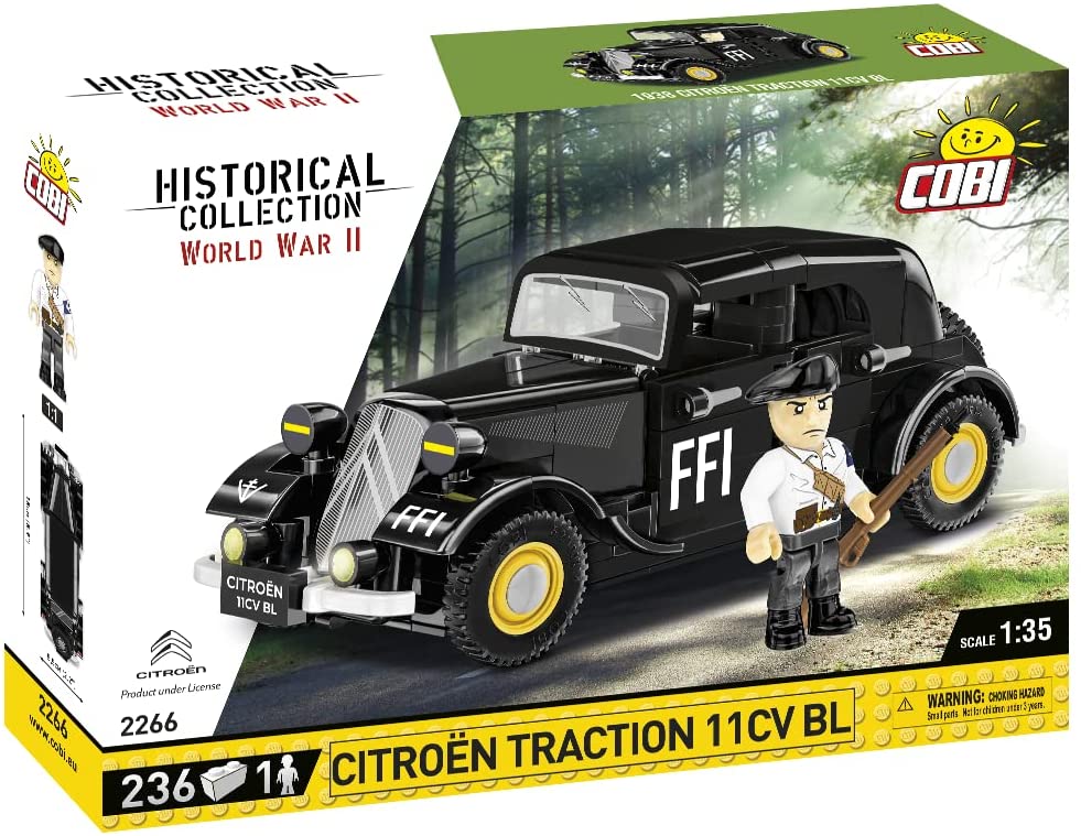 COBI Bau- & Konstruktionsspielzeug Cobi 2266 - Konstruktionsspielzeug - 236 PCS HC WWII 1938 CITROEN TRACTION 11C