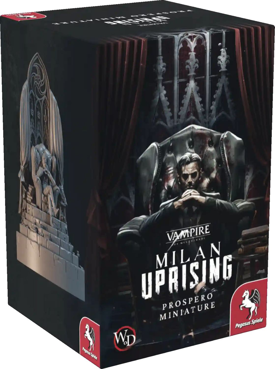 Pegasus Brettspiele & Gesellschaftsspiele Teburu: Vampire: The Masquerade – Milan Uprising: Prospero, Prince of Milan Miniature – Expertenspiel