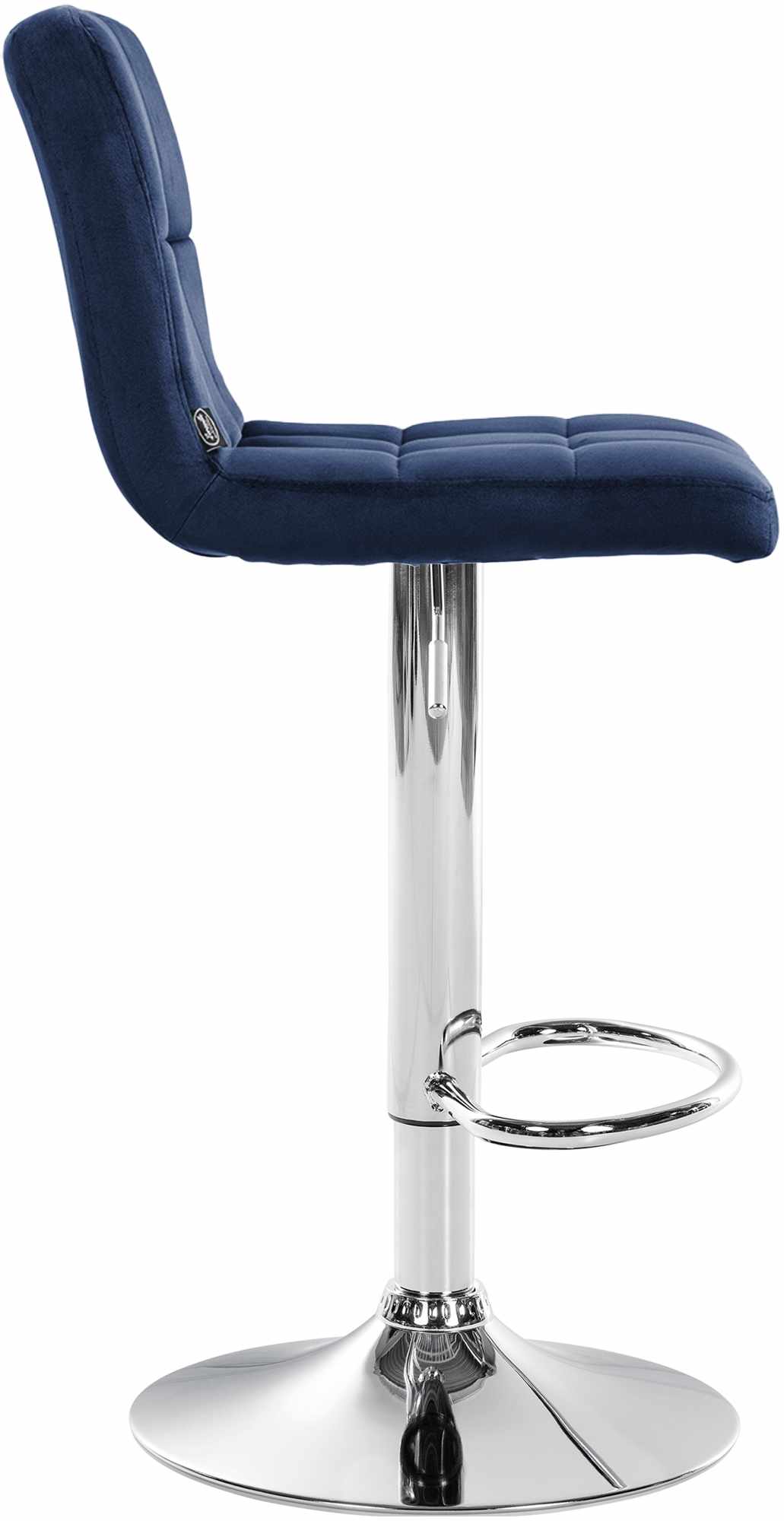 Barhocker Peru Samt chrom