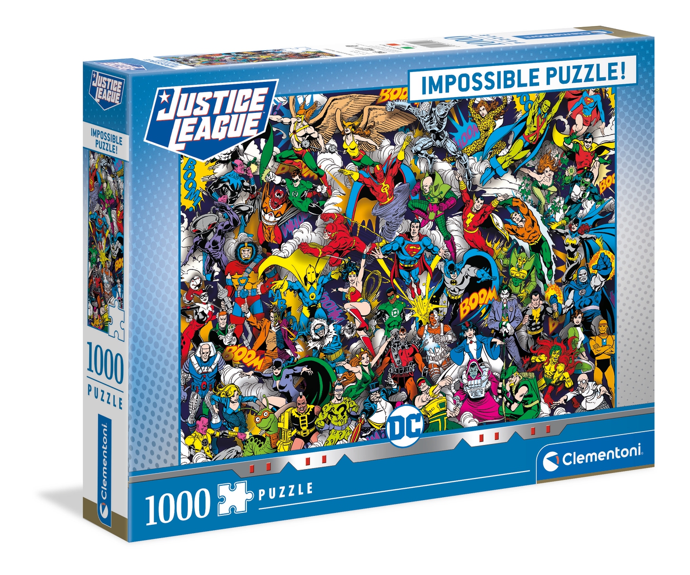 Clementoni Puzzles Clementoni 39599 - 1000 Teile Impossible Puzzle - DC Comics, Justice League