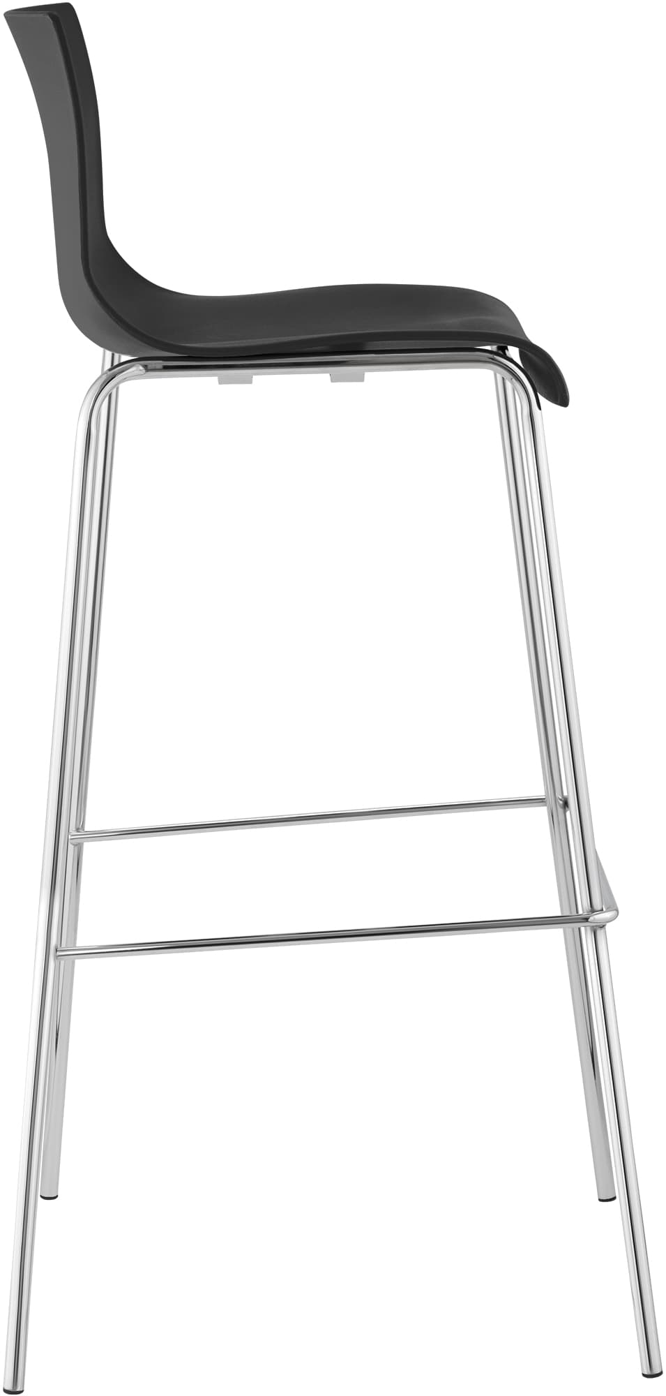 Barhocker Hoover Chrom 4-Fuß Gestell