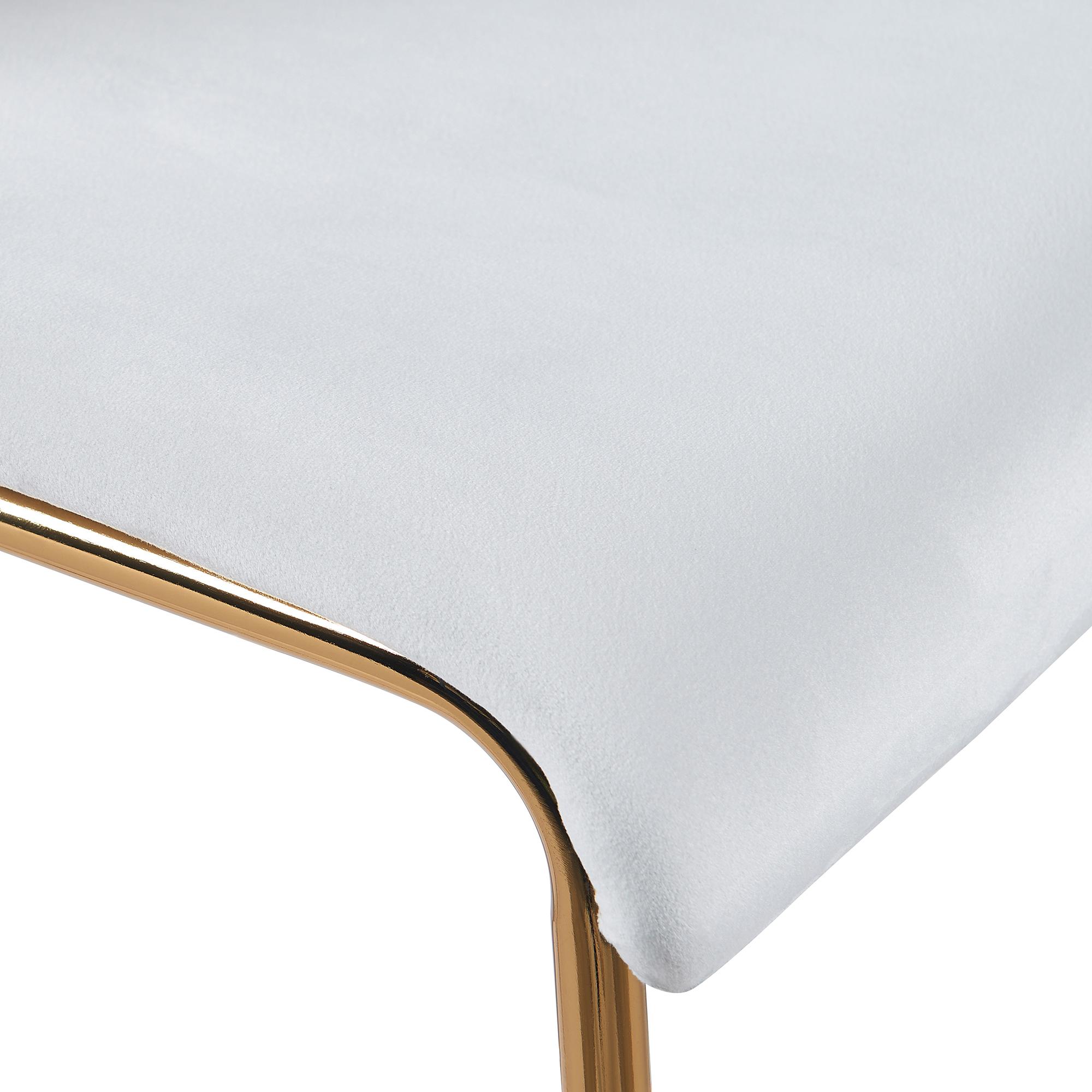 Barhocker Hoover Samt 4-Fuß Gold