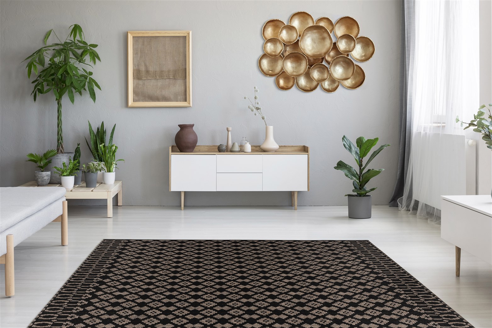 Teppich Splash 725 Anthrazit / Schwarz 120cm x 170cm
