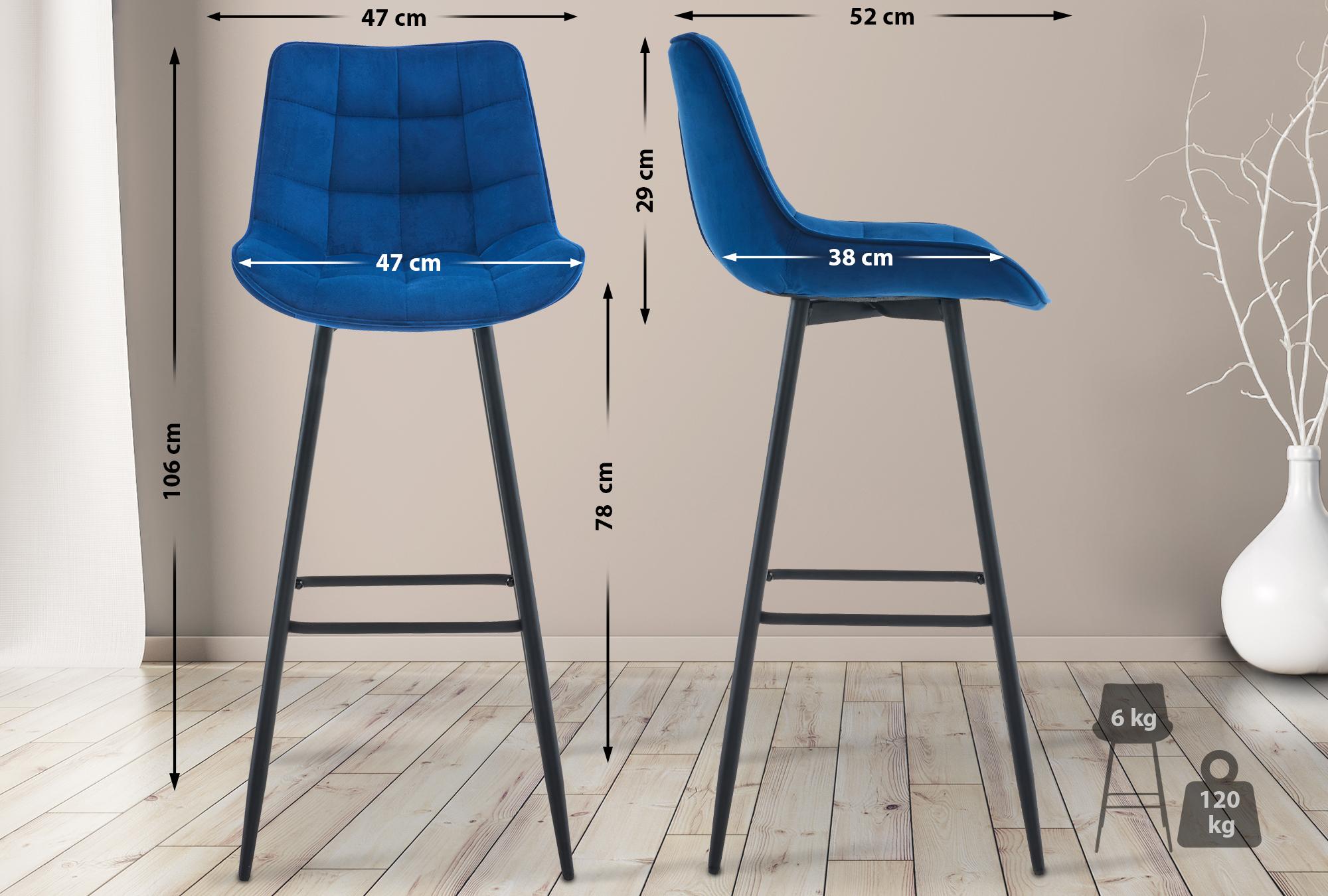 Barhocker Dartford Samt